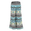 naughty ninos Girls Teal Blue Printed Polyester Relaxed Fit Palazzo Trousers - Image 2