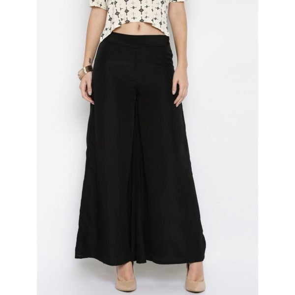 Rigoglioso Black Palazzo Trousers