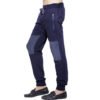 Maniac Solid Men's Dark Blue Track Pants - Image 3