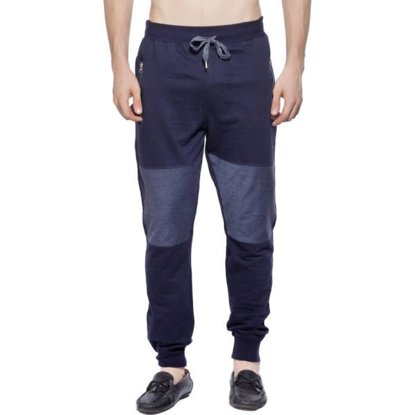 Maniac Solid Men's Dark Blue Track Pants
