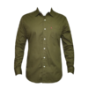 LEVIS GREEN SOLID MENS CASUAL SLIM FIT SHIRTS (S). - Image 2